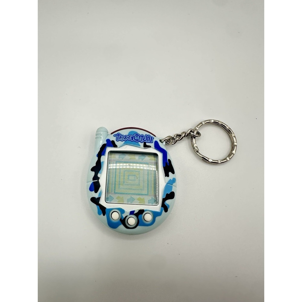 Tamagotchi Connection Blue Camo - Classic Virtual Pet - 2005 Model